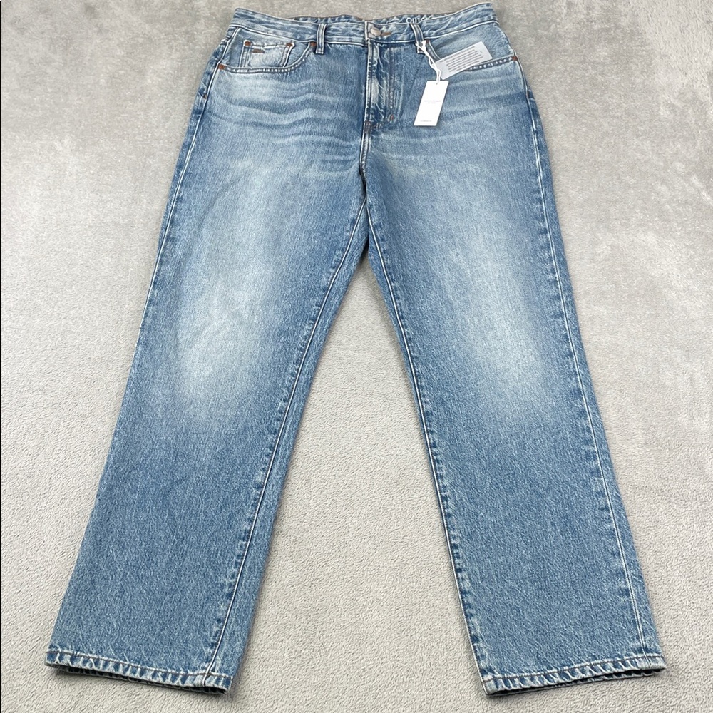 NEW Outerknown 29/8 Women's BEM Classic Denim Straight Leg Jeans